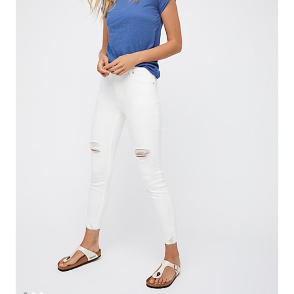 Free People Denim - Free People Shark Bite Skinny Jeans